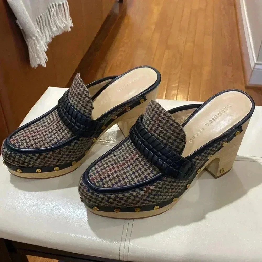 VERONICA Beard Delia Clog in Espresso Multi Size 8M - Picture 4 of 9